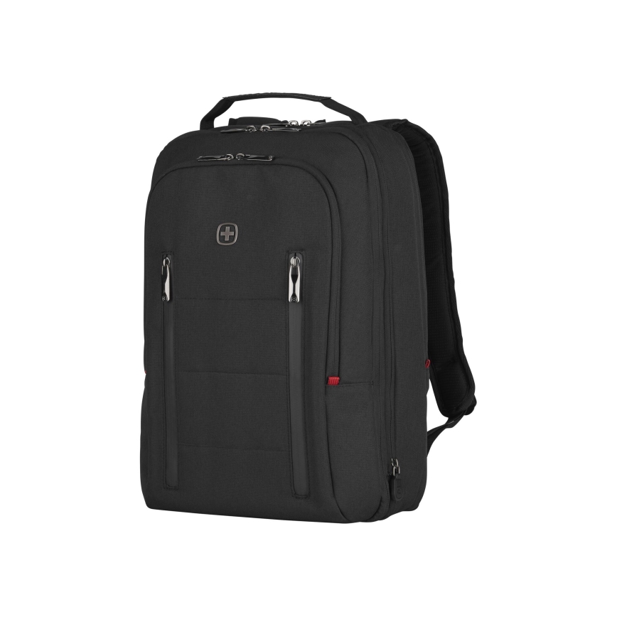 Wenger - Kannettavan tietokoneen reppu 16 l 16" tablettitaskulla 12" Kaupunki Traveler musta