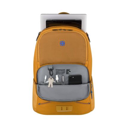 Wenger - Kannettavan tietokoneen reppu 22 l 15,6" tablettitaskulla 10" Trayl keltainen