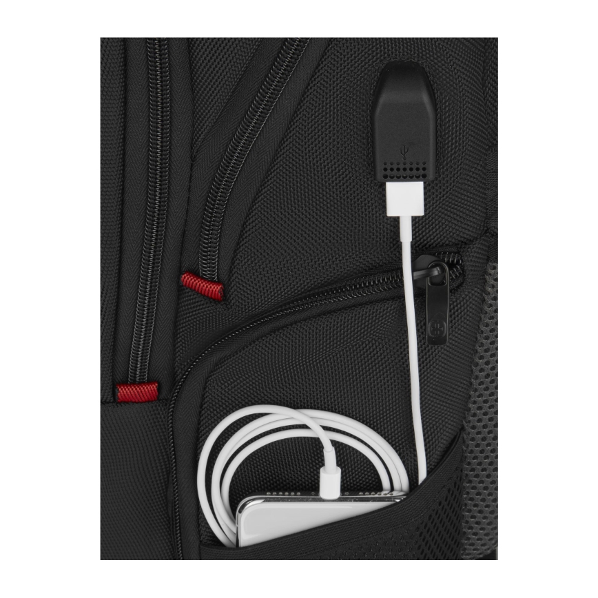 Wenger - Kannettavan tietokoneen reppu 25 l 16" tablettitaskulla 10" Pegasus Deluxe musta