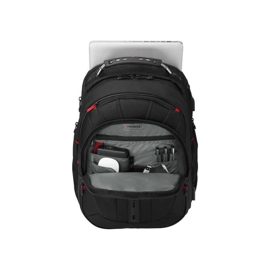 Wenger - Kannettavan tietokoneen reppu 25 l 16" tablettitaskulla 10" Pegasus Deluxe musta