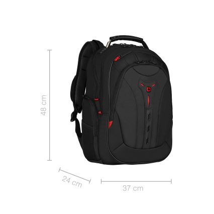 Wenger - Kannettavan tietokoneen reppu 25 l 16" tablettitaskulla 10" Pegasus Deluxe musta