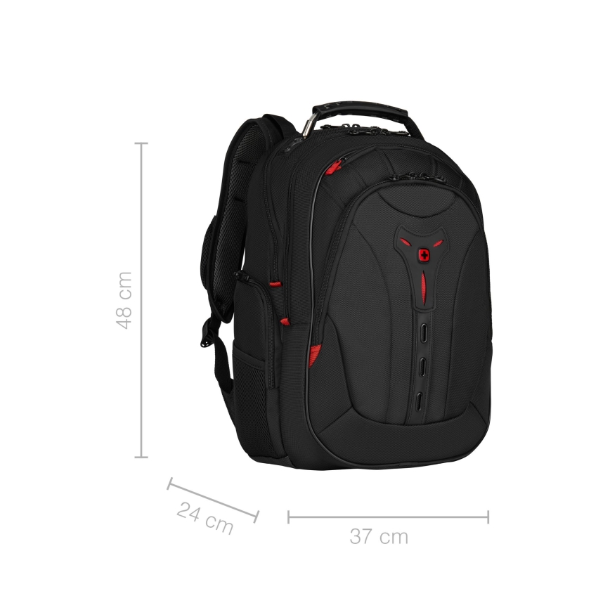 Wenger - Kannettavan tietokoneen reppu 25 l 16" tablettitaskulla 10" Pegasus Deluxe musta