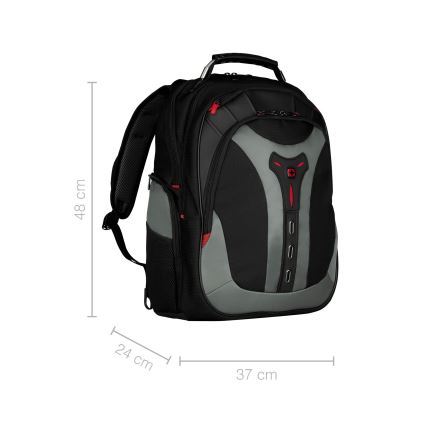 Wenger - Kannettavan tietokoneen reppu 25 l 17" tablettitaskulla 12" Pegasus musta/harmaa