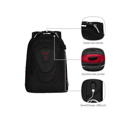 Wenger - Kannettavan tietokoneen reppu 26 l 17 tablettitaskulla 10 Ibex Ballistic Deluxe