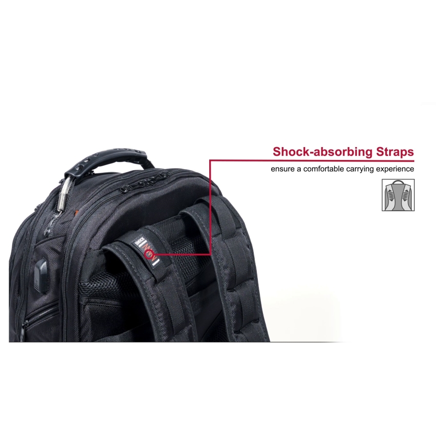 Wenger - Kannettavan tietokoneen reppu 26 l 17 tablettitaskulla 10 Ibex Ballistic Deluxe