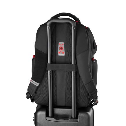 Wenger - Kannettavan tietokoneen reppu 29 l 17,3'' tablettitaskulla 12" Soitin One musta