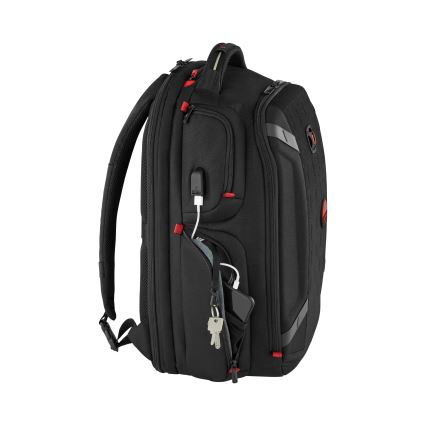 Wenger - Kannettavan tietokoneen reppu 29 l 17,3'' tablettitaskulla 12" Soitin One musta