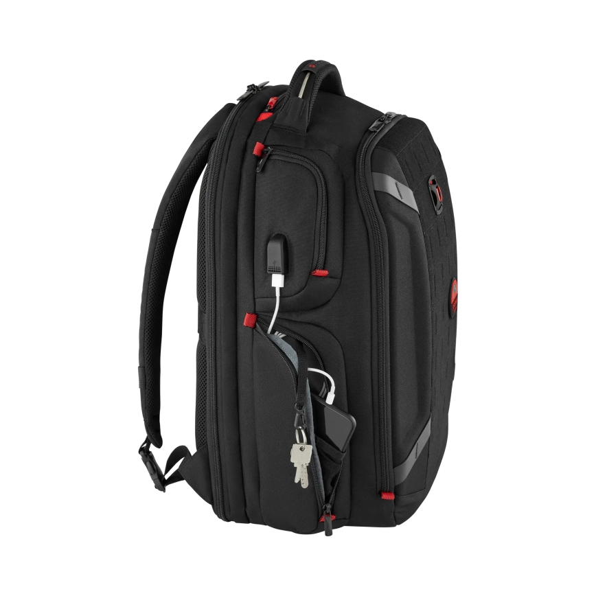 Wenger - Kannettavan tietokoneen reppu 29 l 17,3'' tablettitaskulla 12" Soitin One musta