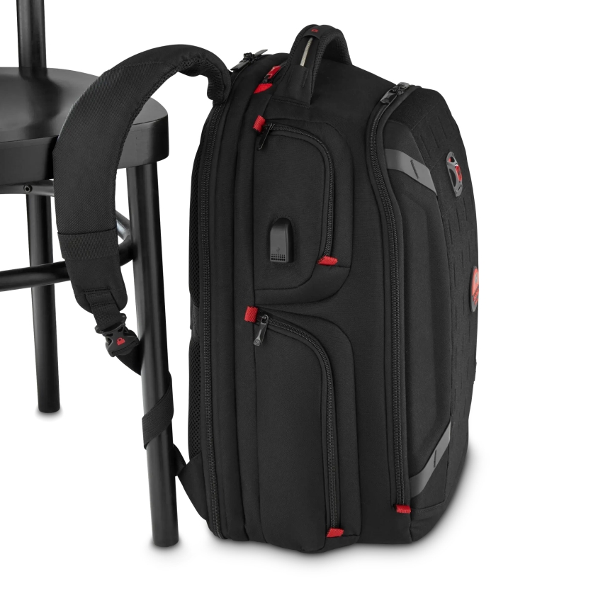 Wenger - Kannettavan tietokoneen reppu 29 l 17,3'' tablettitaskulla 12" Soitin One musta