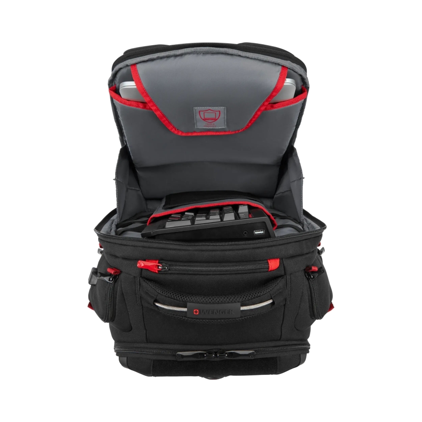 Wenger - Kannettavan tietokoneen reppu 29 l 17,3'' tablettitaskulla 12" Soitin One musta