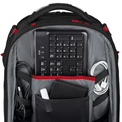 Wenger - Kannettavan tietokoneen reppu 29 l 17,3'' tablettitaskulla 12" Soitin One musta