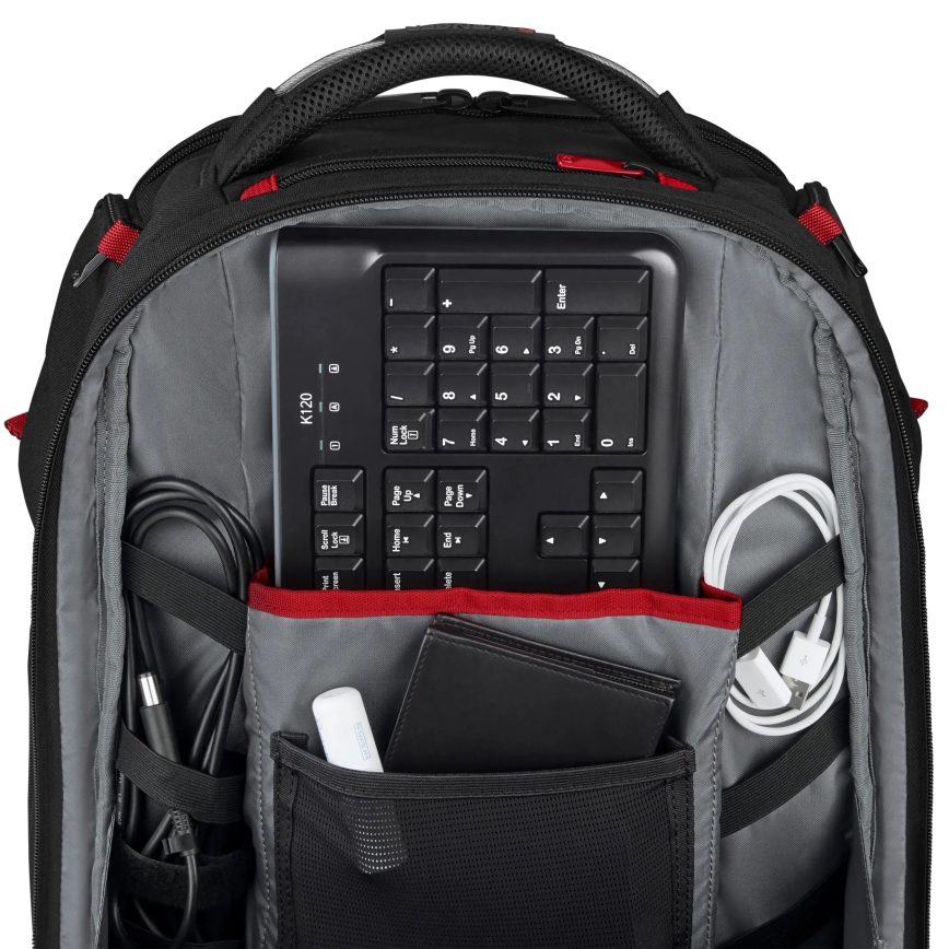 Wenger - Kannettavan tietokoneen reppu 29 l 17,3'' tablettitaskulla 12" Soitin One musta