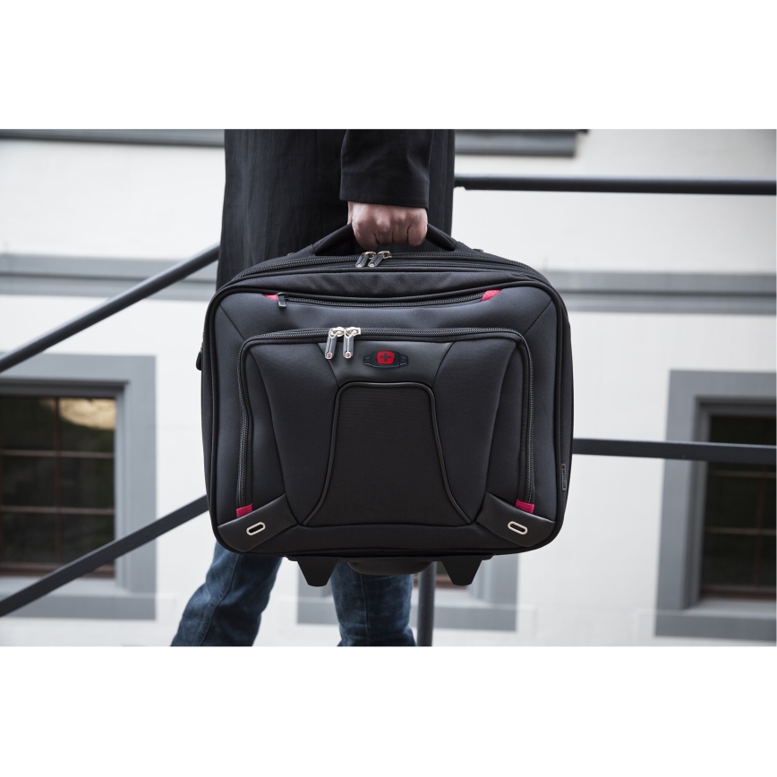 Wenger - Liikematkalaukku pyörillä 20 l 16" Transfer musta