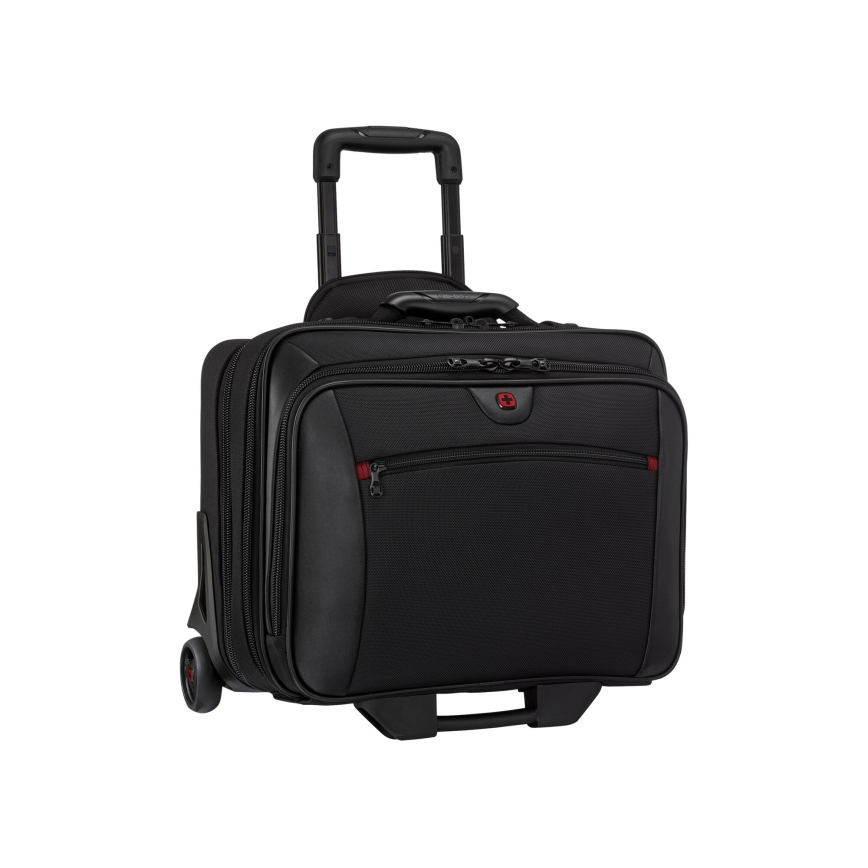 Wenger - Matkalaukku pyörillä 23 l 17" + kannettavan tietokoneen laukku 15,4" Potomac musta