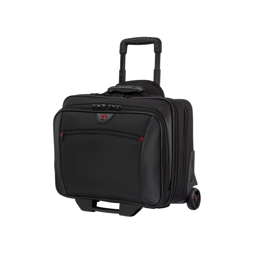 Wenger - Matkalaukku pyörillä 23 l 17" + kannettavan tietokoneen laukku 15,4" Potomac musta