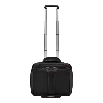 Wenger - Matkalaukku pyörillä 25 l 17" + kannettavan tietokoneen laukku 15,6" Patriot musta