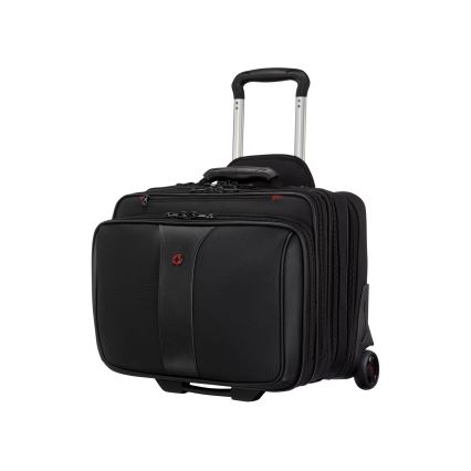 Wenger - Matkalaukku pyörillä 25 l 17" + kannettavan tietokoneen laukku 15,6" Patriot musta