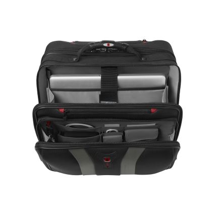 Wenger - Matkatavarat pyörillä 29 l + Kannettavan tietokoneen kotelo 15,6" Granada musta