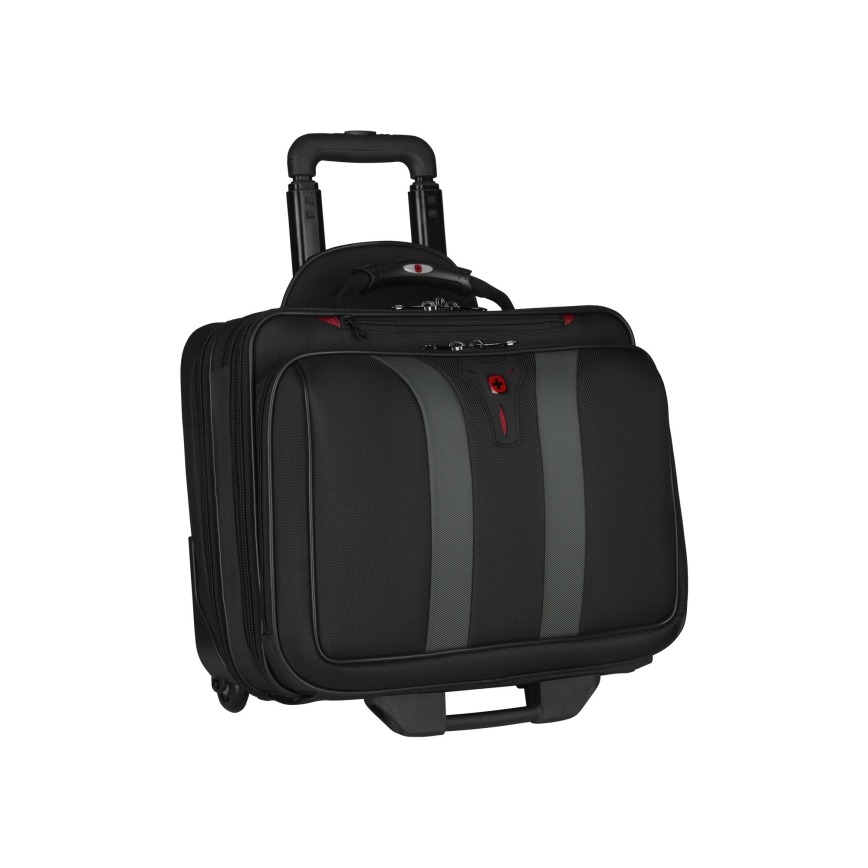 Wenger - Matkatavarat pyörillä 29 l + Kannettavan tietokoneen kotelo 15,6" Granada musta
