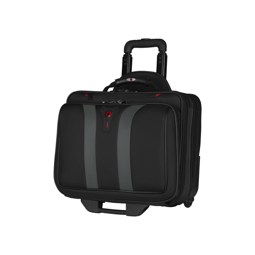 Wenger - Matkatavarat pyörillä 29 l + Kannettavan tietokoneen kotelo 15,6" Granada musta
