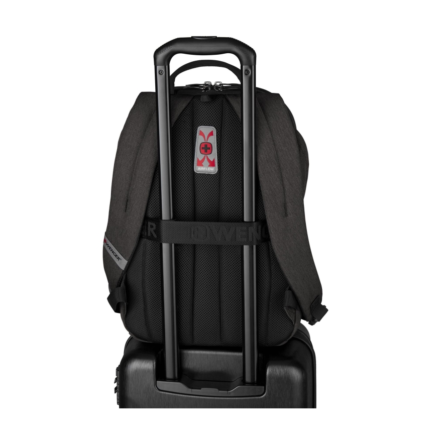 Wenger - 21 l kannettava reppu 16 ja 10 tablettitaskulla MX Light musta