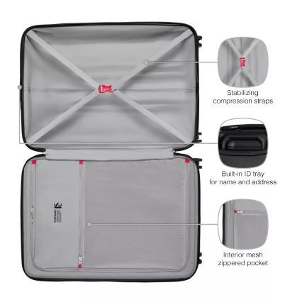 Wenger - Matkalaukku pyörillä 93 l Prymo musta