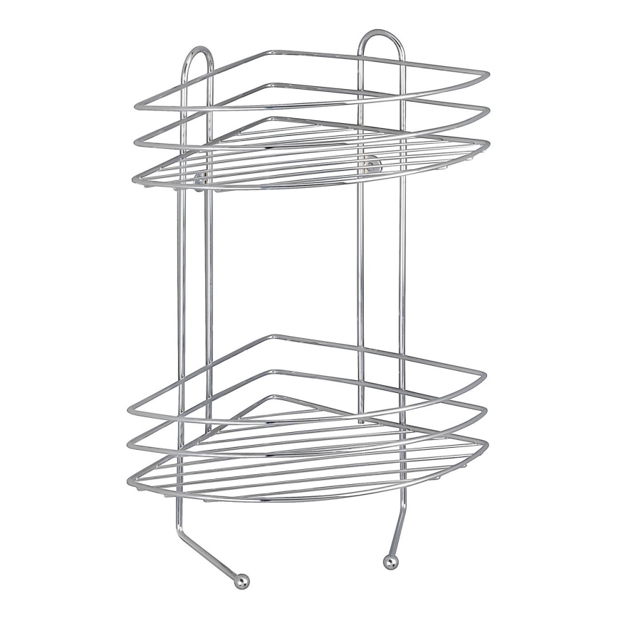 WENKO 15498100 - Kulmahylly EXCLUSIVE 23 x 30,5 cm, kiillotettu kromi