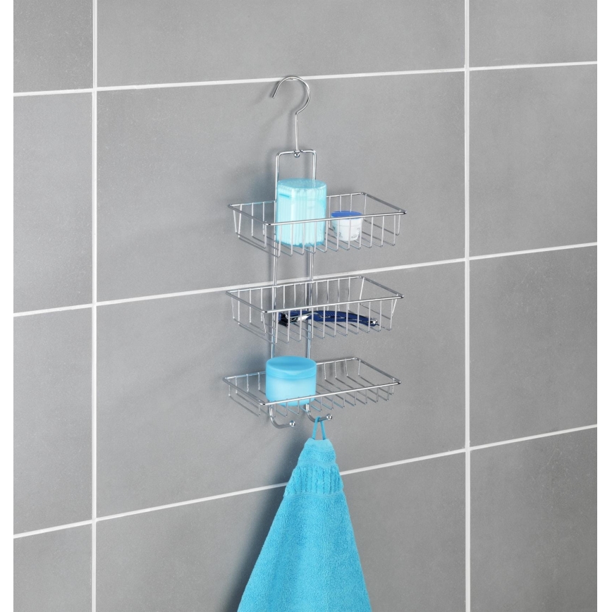 WENKO 15888100 - NIVALA-hylly 22x50 cm kiiltävä kromi