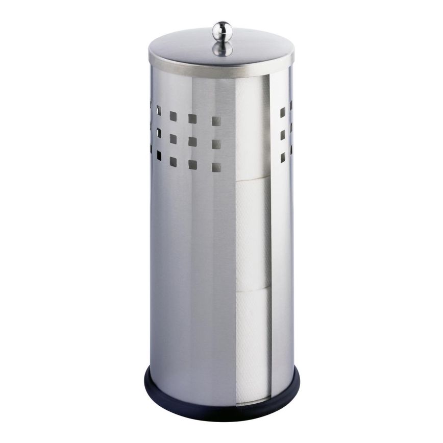 WENKO 16636100 - WC-paperiteline ANCONA 13x34 cm ruostumaton teräs/hopea