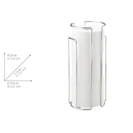 WENKO 16825100 - MILANO WC-paperiteline 13,5 x 32 cm, kiiltävä kromi
