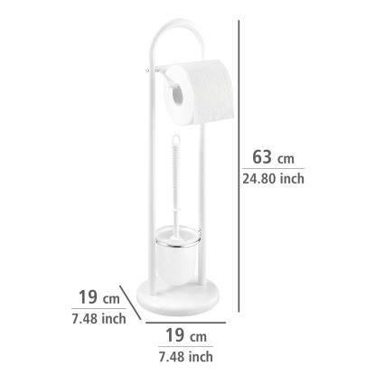 WENKO 17092100 - WC-harja SIENA 19 x 63 cm valkoinen/satiini