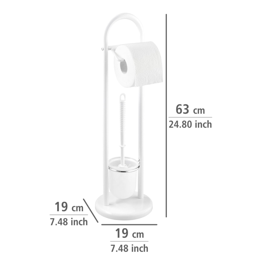 WENKO 17092100 - WC-harja SIENA 19 x 63 cm valkoinen/satiini