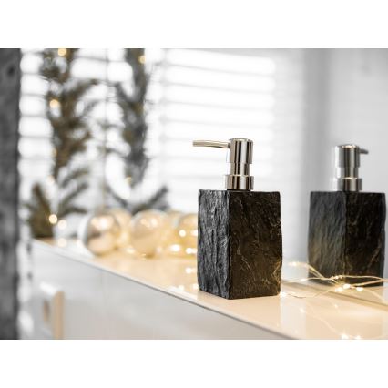 WENKO 17921100 - Nestesaippuapumppu SLATE ROCK 250 ml antrasiitinharmaa
