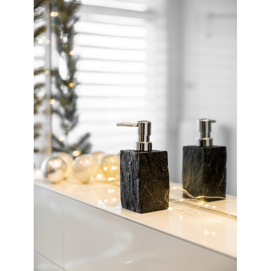 WENKO 17921100 - Nestesaippuapumppu SLATE ROCK 250 ml antrasiitinharmaa