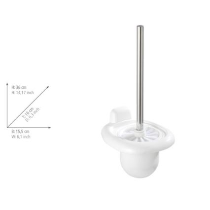 WENKO 17947100 - WC-harja PURE 15,5x36 cm valkoinen