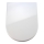 WENKO 18396100-WC WC-istuinkansi PALMA 46,5x35,7 cm valkoinen/hopea