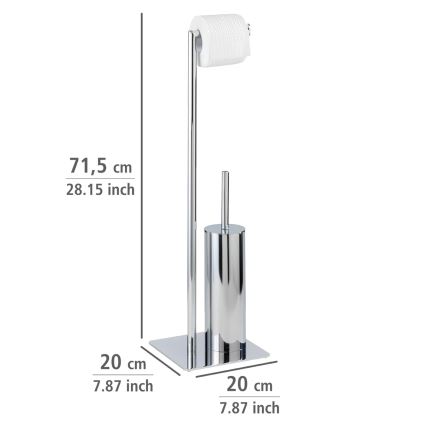 WENKO 18562100 - RECCO WC-harja 20x71,5 cm, kiiltävä kromi