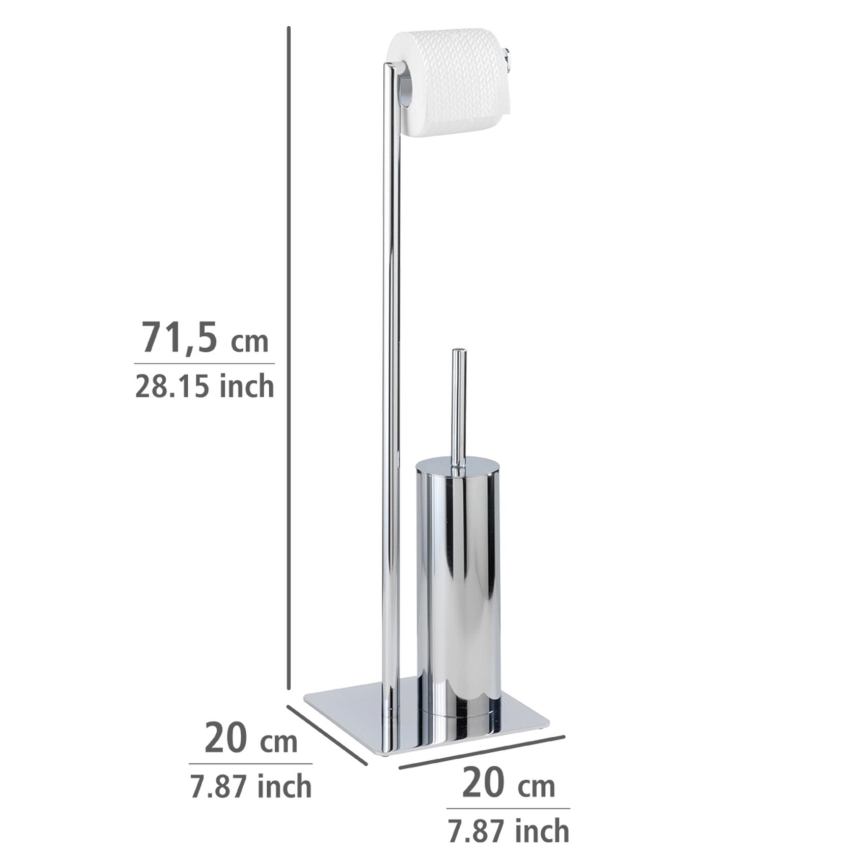 WENKO 18562100 - RECCO WC-harja 20x71,5 cm, kiiltävä kromi
