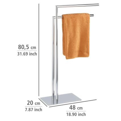 WENKO 18563100 - Pyyheteline RECCO 48x80,5 cm kiiltävä kromi