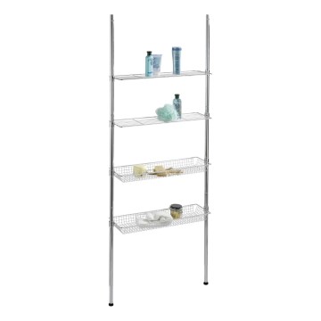 WENKO 18597100-Hylly 71x285 cm kiiltävä kromi