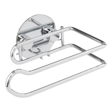 WENKO 18774100-TURBO-LOC RUND teräs WC-paperiteline 14x9 cm kromi
