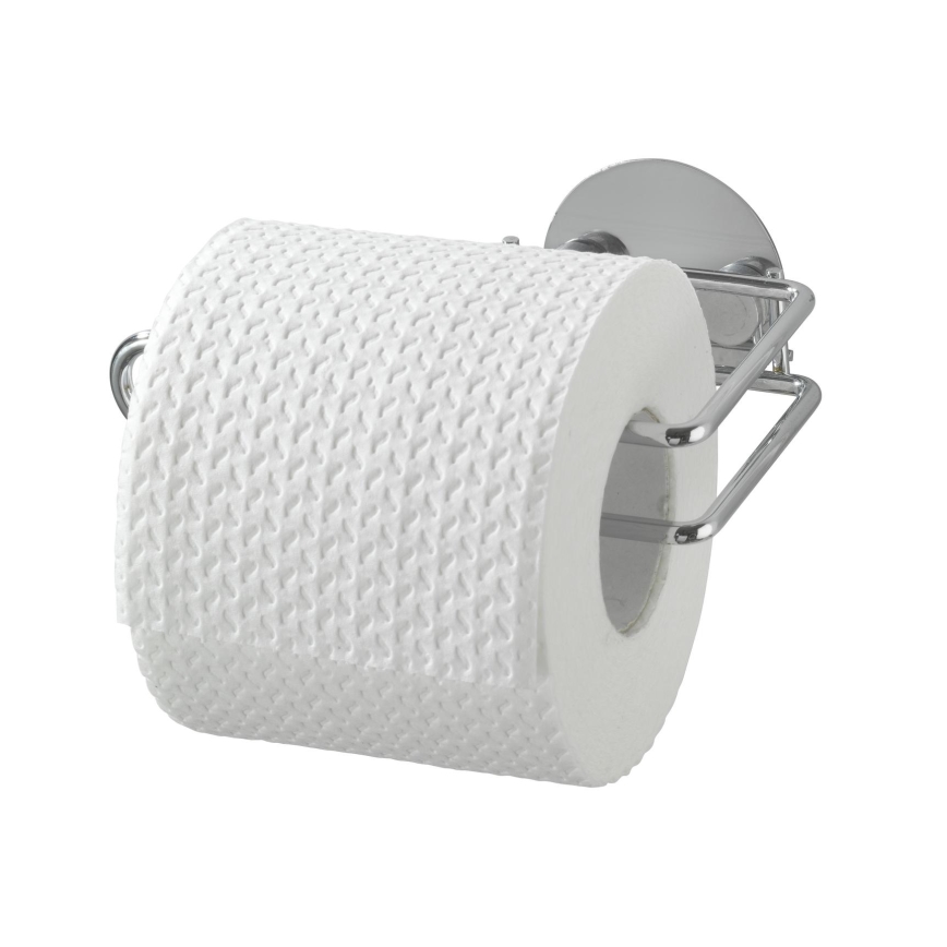 WENKO 18774100-TURBO-LOC RUND teräs WC-paperiteline 14x9 cm kromi