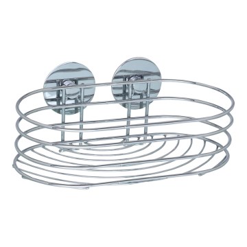 WENKO 18775100 - TURBO-LOC RUND teräshylly 23,5x13,5 cm, kiiltävä kromi