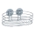 WENKO 18775100 - TURBO-LOC RUND teräshylly 23,5x13,5 cm, kiiltävä kromi