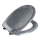 WENKO 18902100-WC WC-istuin OTTANA 44,5x37,5 cm graniitti/harmaa/hopea