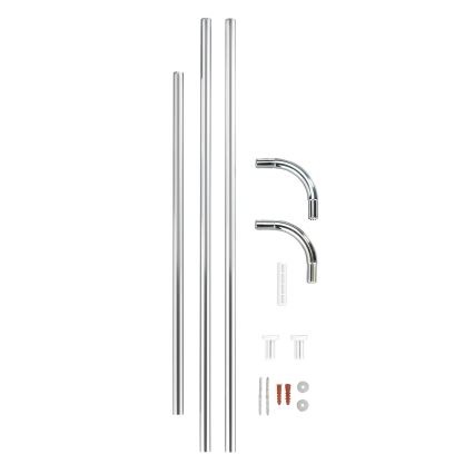 WENKO 19215100 - Tangonpidike UNIVERSAL 2x2 cm kromi/valkoinen