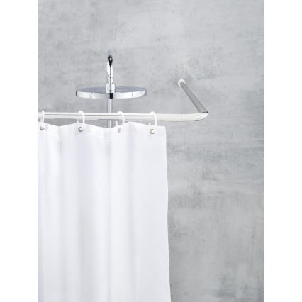 WENKO 19215100 - Tangonpidike UNIVERSAL 2x2 cm kromi/valkoinen