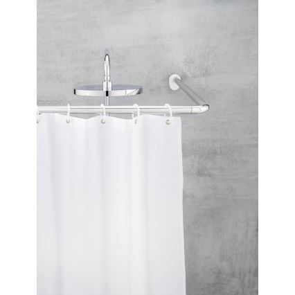 WENKO 19218100 - Tanko UNIVERSAL 2,5x2,5 cm kromi/valkoinen
