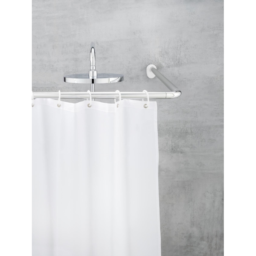 WENKO 19218100 - Tanko UNIVERSAL 2,5x2,5 cm kromi/valkoinen