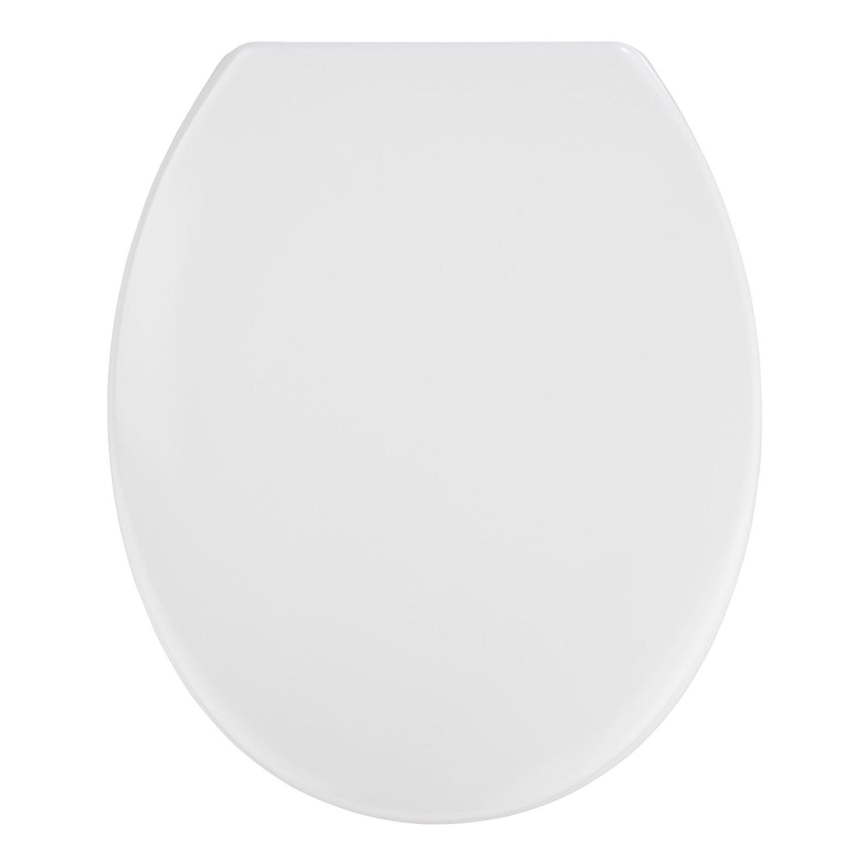 WENKO 19539100-WC-istuimen kansi VIGONE 37,5x45 cm valkoinen/hopea
